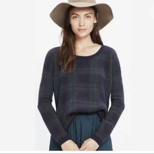 Madewell Plaid Merino / Alpaca Sweater Sz S E6041
